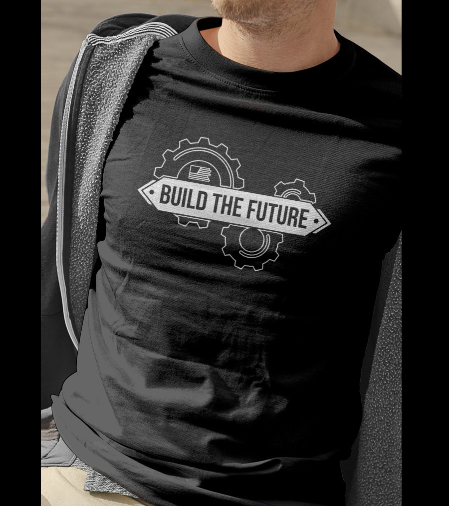 Daily Wire Merchandise Build The Future Gears T-Shirt