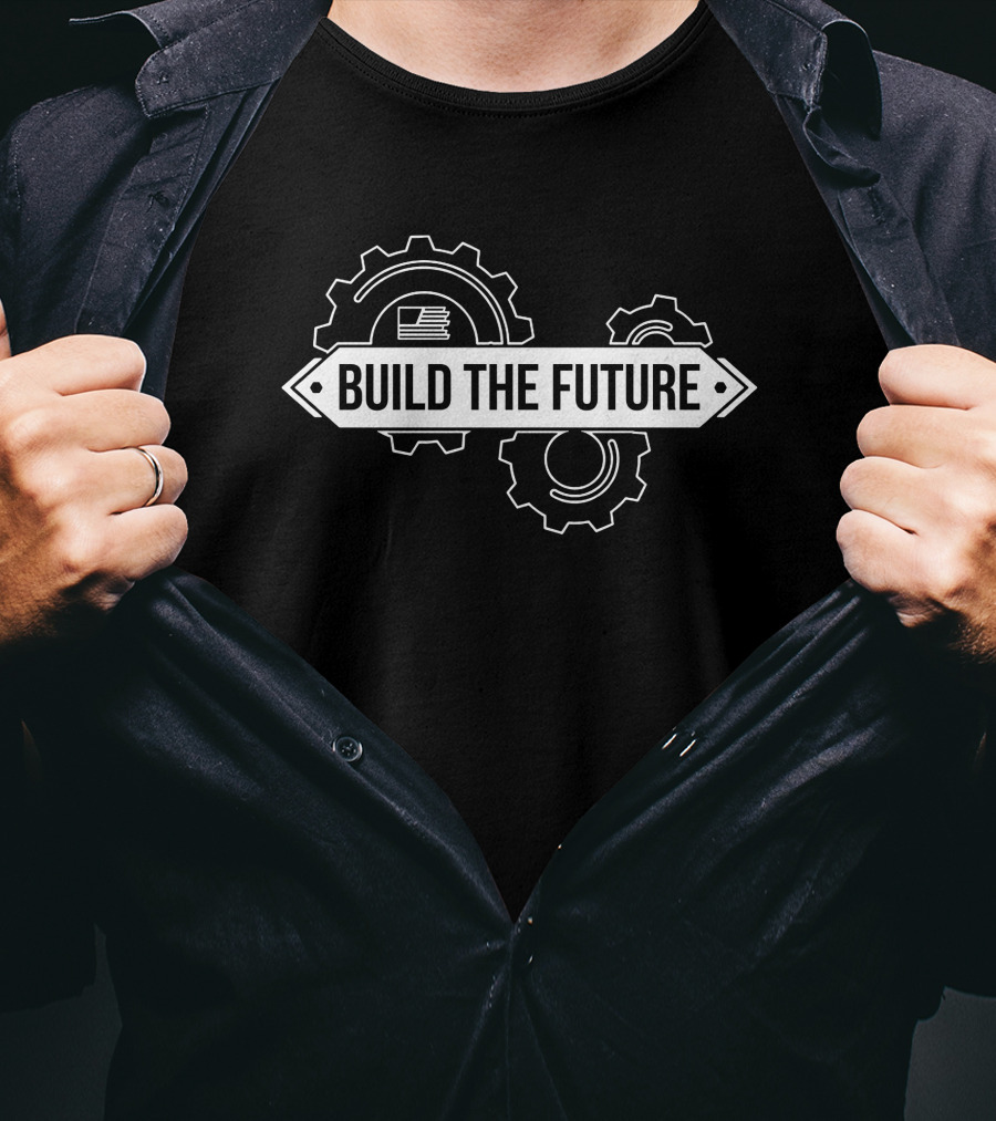 Daily Wire Merchandise Build The Future Gears T-Shirt
