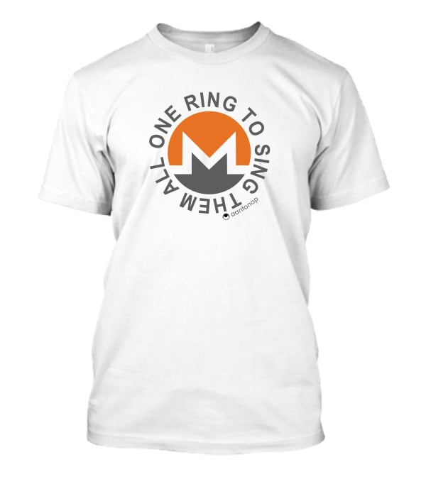 Aantonop Monero Logo One Ring To Sing Them All T-Shirt