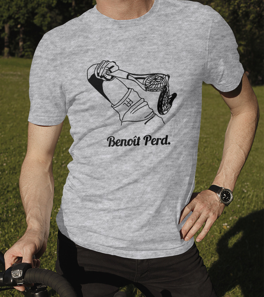 Benoît Perd Ffl Lose Merchandise Tennis Racket Image T-Shirt