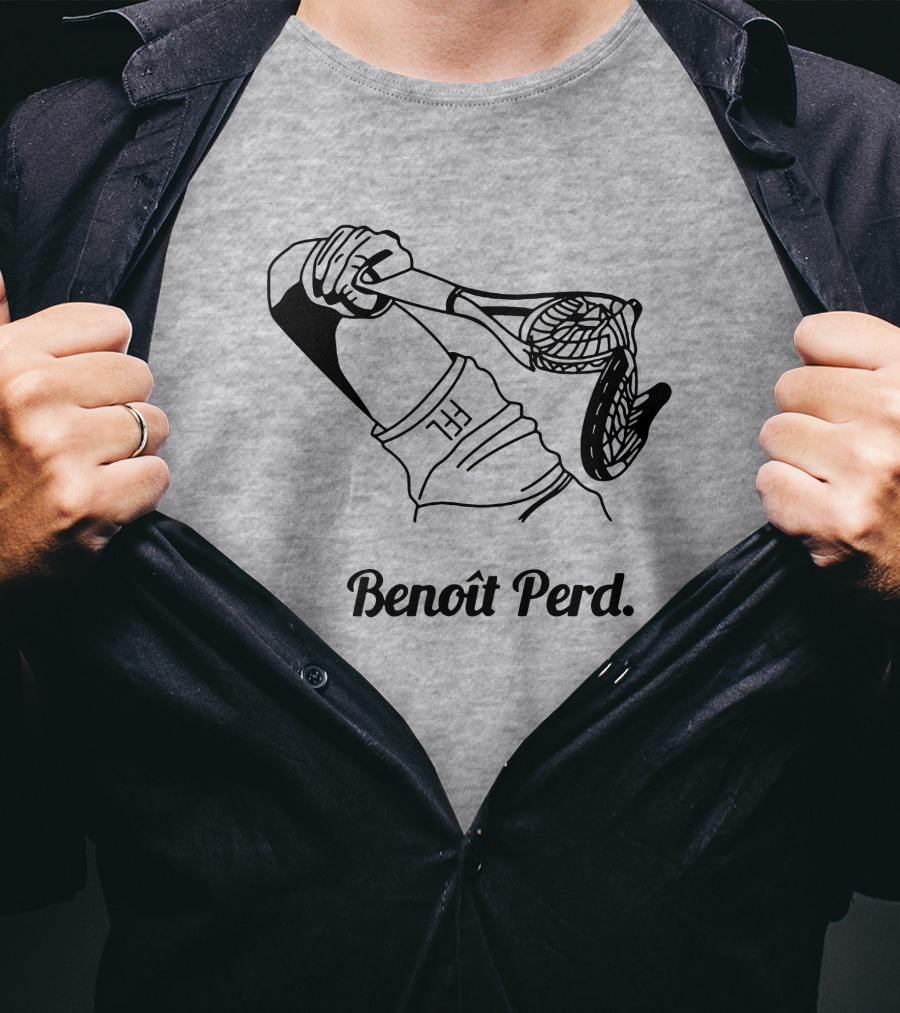 Benoît Perd Ffl Lose Merchandise Tennis Racket Image T-Shirt