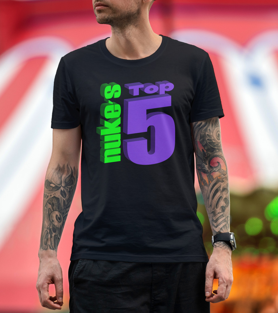 Nukestop5 Nuke's Top 5 Logo Merch T-Shirt
