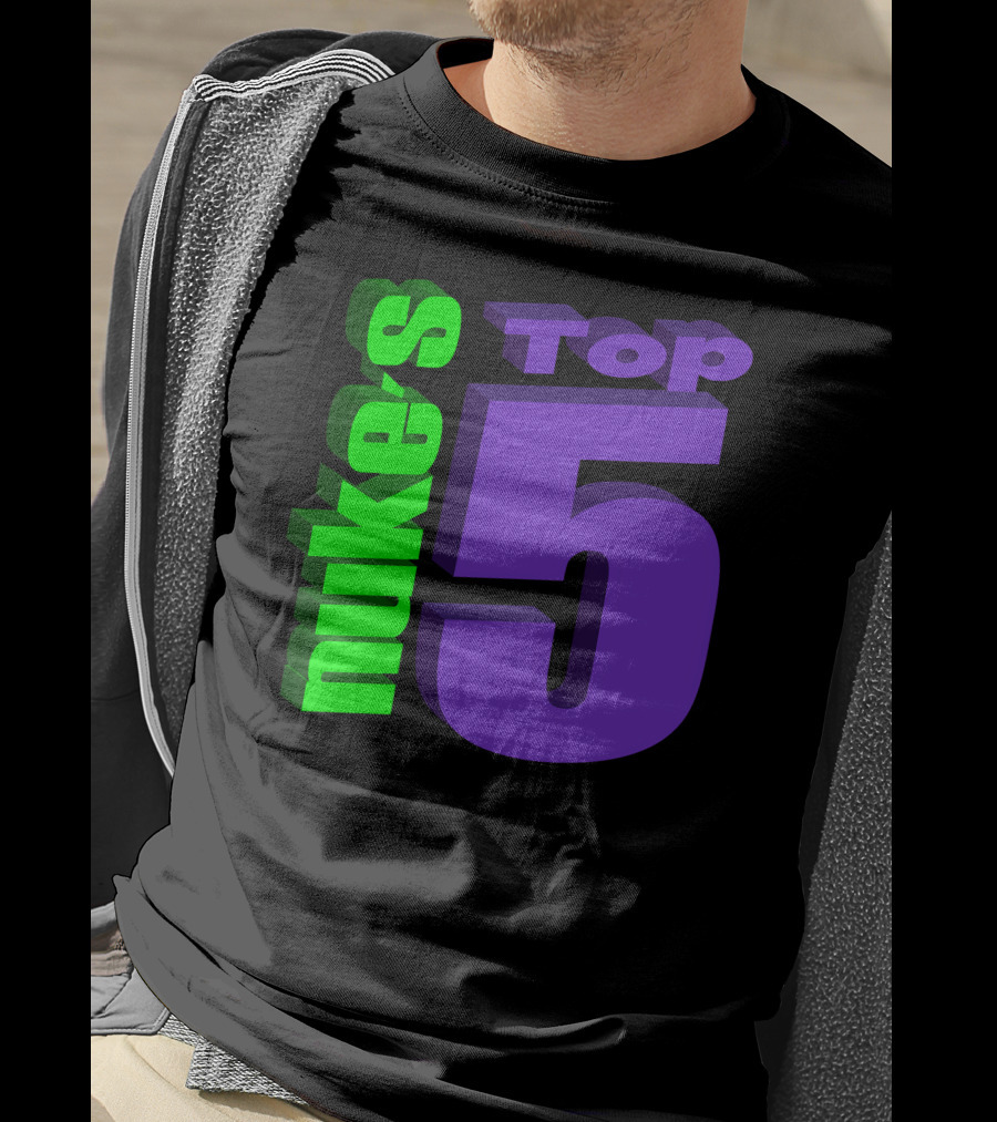 Nukestop5 Nuke's Top 5 Logo Merch T-Shirt