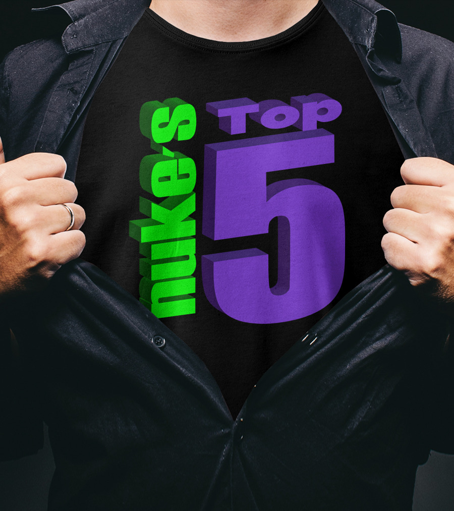 Nukestop5 Nuke's Top 5 Logo Merch T-Shirt