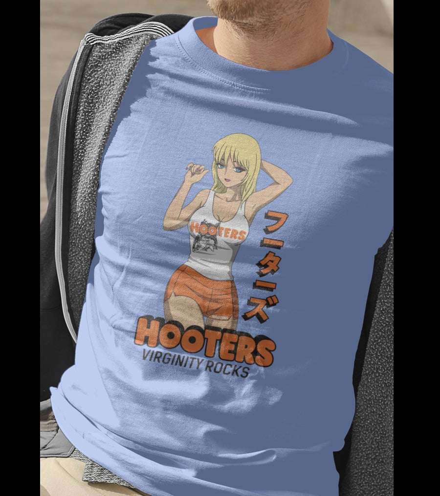 Hooters Anime Girl Virginity Rocks Danny Duncan T-Shirt