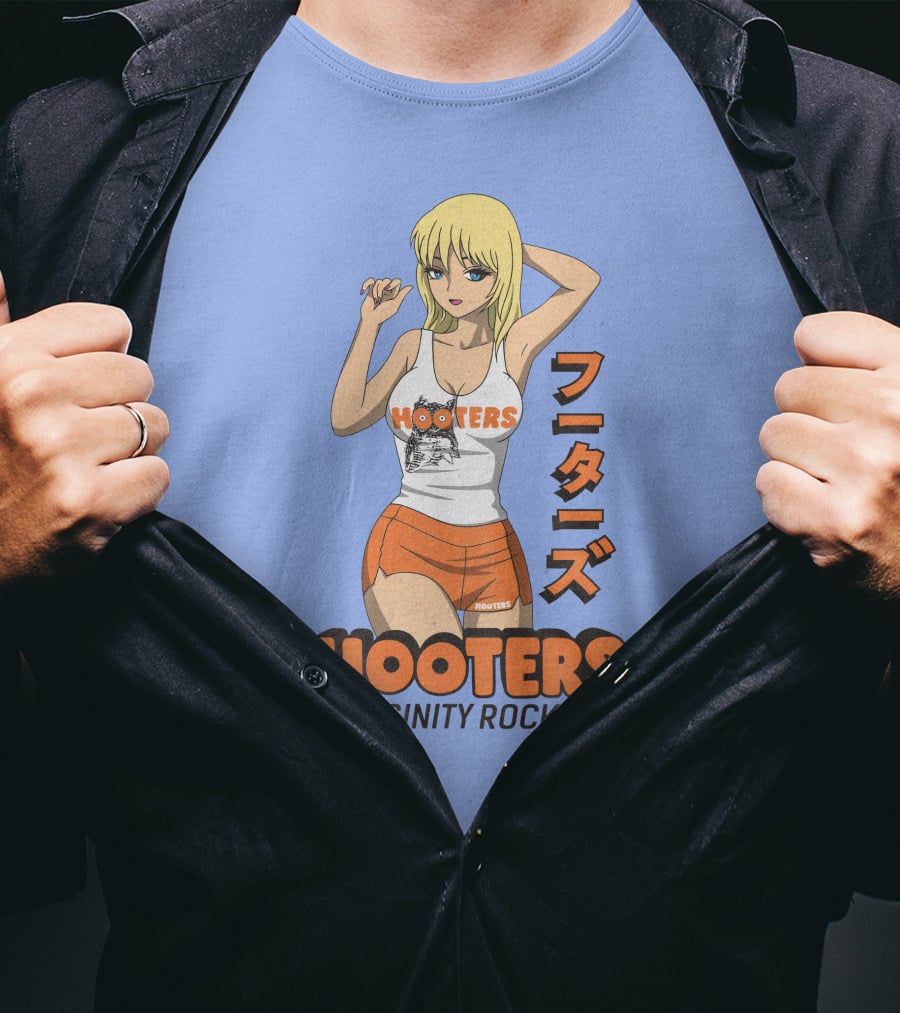 Hooters Anime Girl Virginity Rocks Danny Duncan T-Shirt