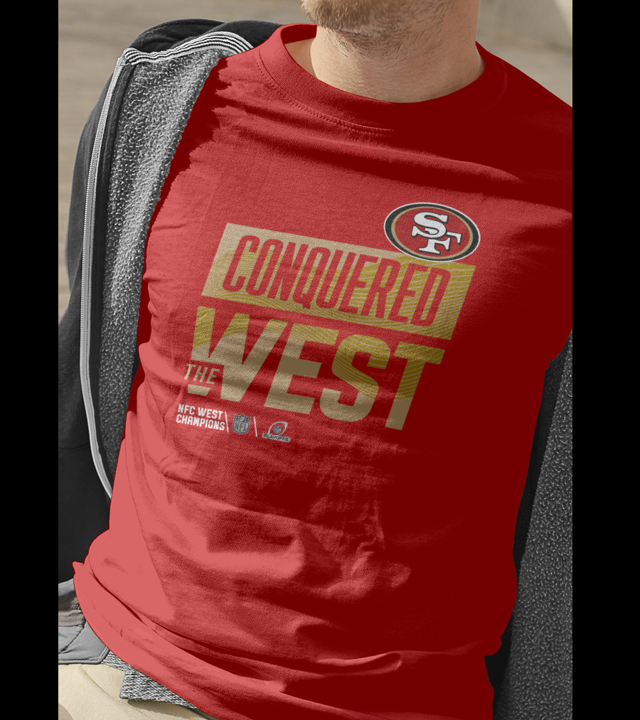 San Francisco 49Ers Conquered The West NFL Logo 49ers Shop T-Shirt