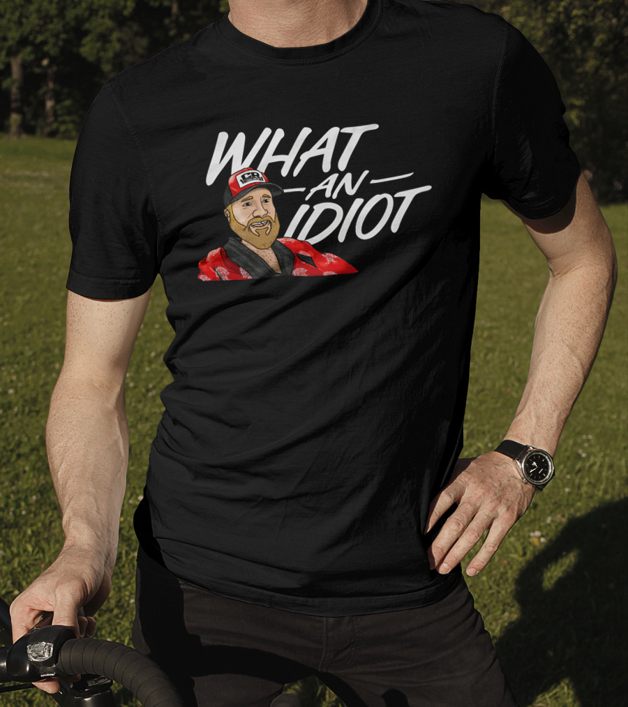 Brett Griffin What An Idiot Racer Hat Character T-Shirt