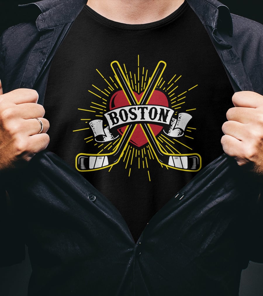 Boston Heart Ice Hockey NF17 Passion Connection T-Shirt