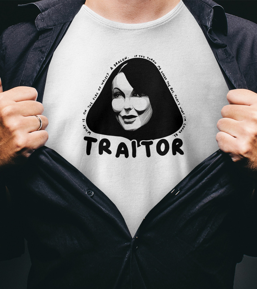 TRAITOR Amanda What Is On The Face Of A Dragon T-Shirt
