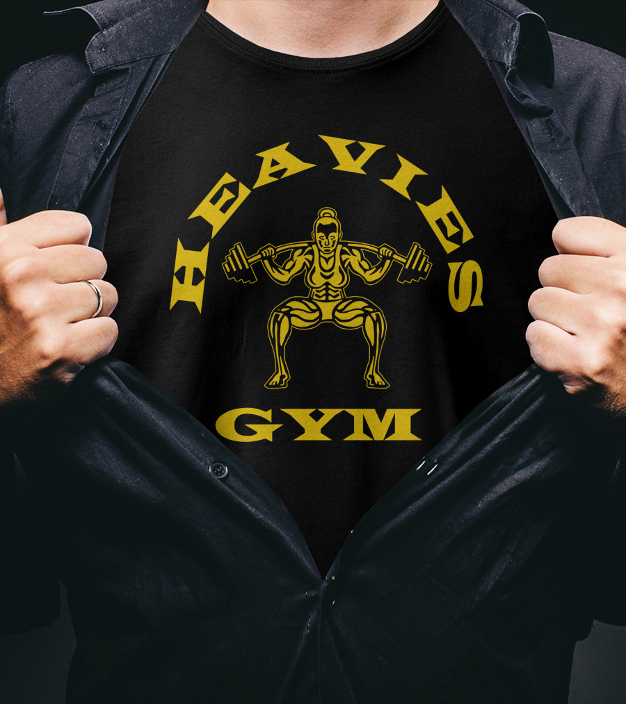 Andrew Schulz Heavies Gym Weightlifter T-Shirt