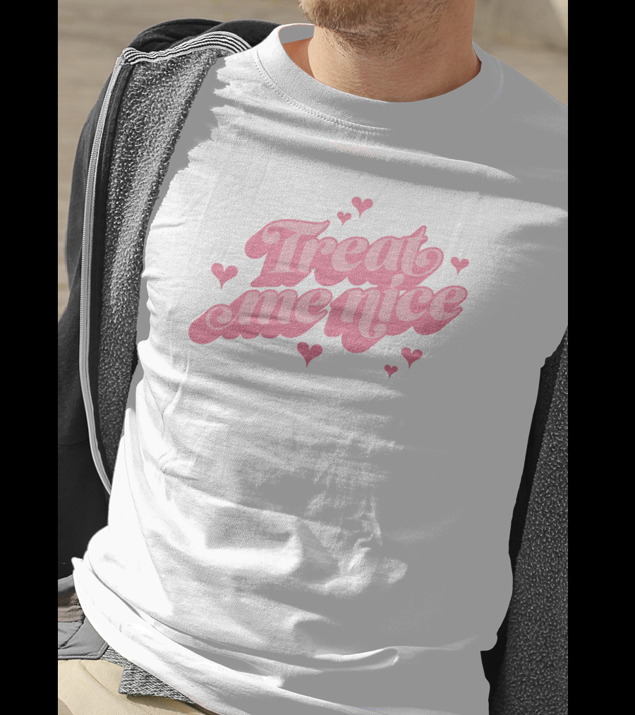 Anne Marie Treat Me Nice Pink Hearts T-Shirt