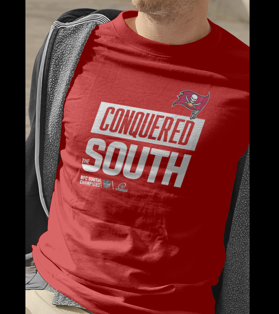 Tampa Bay Buccaneers Conquered South NFL Playoffs Shirt Red T-Shirt