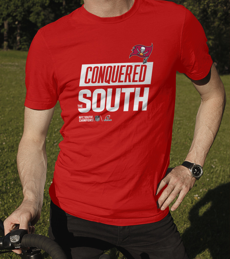 Tampa Bay Buccaneers Conquered South NFL Playoffs Shirt Red T-Shirt