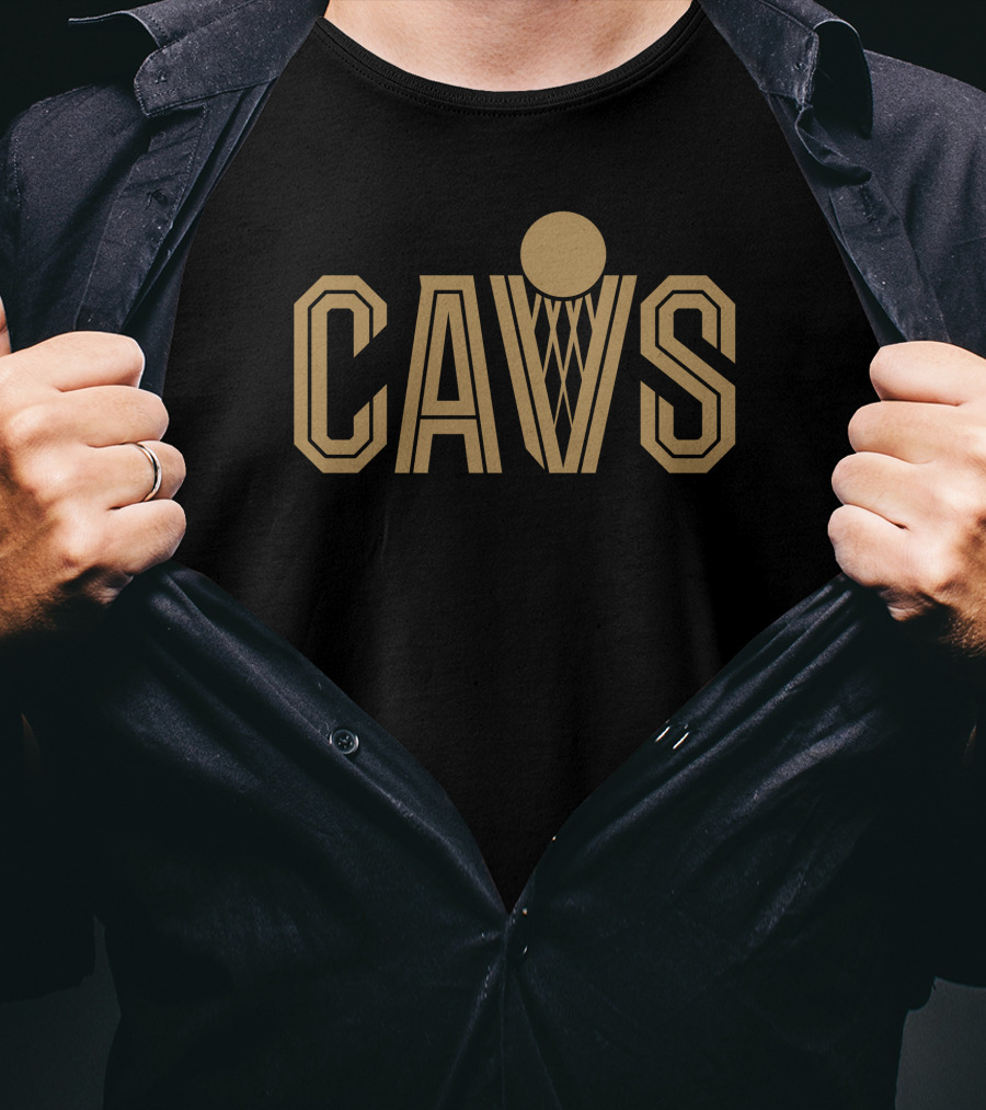 Cavs Team Homage Black Cavaliers New CAVS Basketball T-Shirt