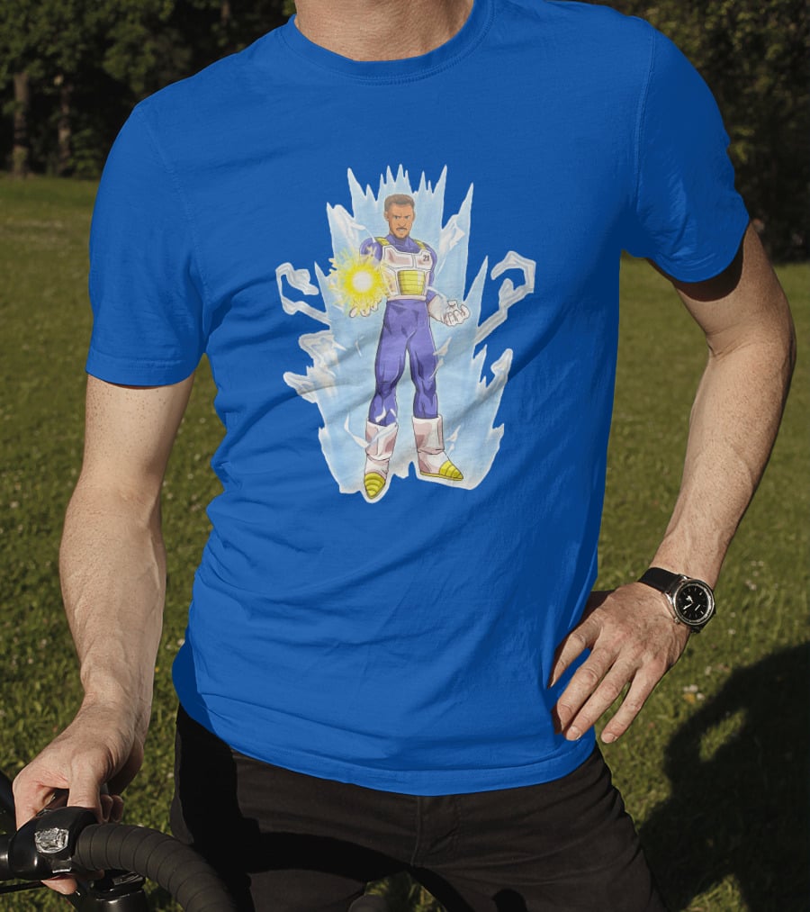 Josh Robbins Daniel Gafford Vegeta Super Saiyan Dragon Ball Z Power-Up T-Shirt