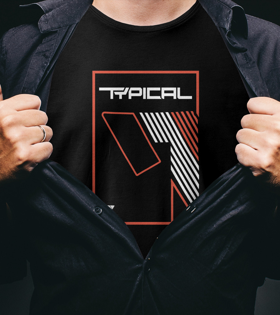 TYPICAL Gamer Logo Lines And Symbols T-Shirt