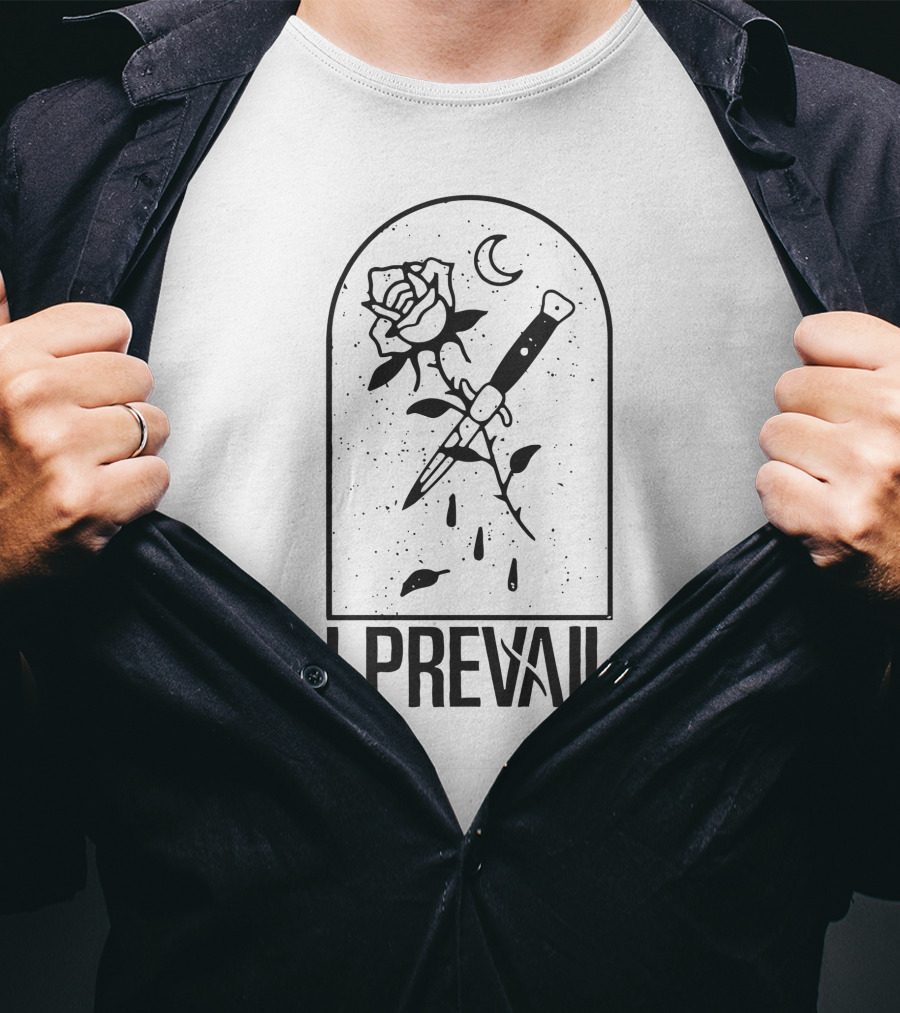 I Prevail Switchblade Rose Moon T-Shirt