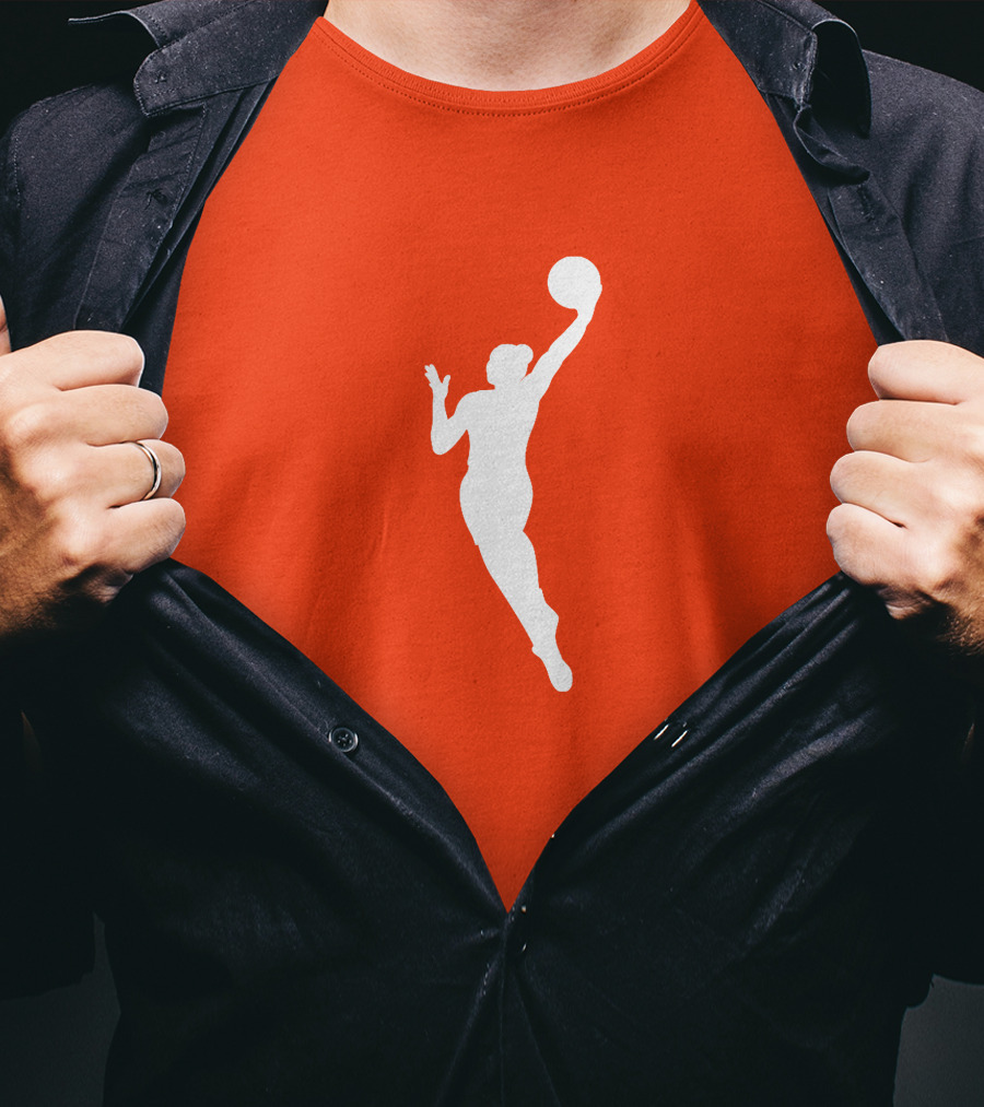 WNBA Orange Basketball T-Shirt