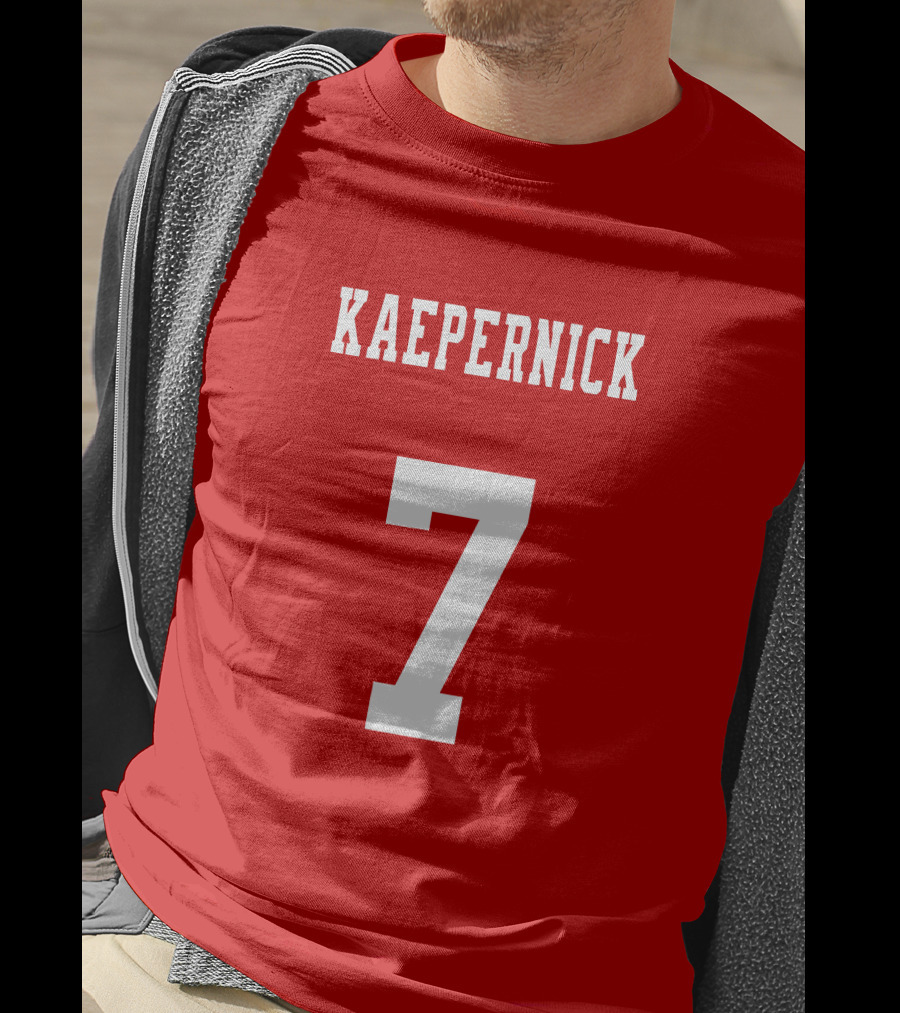 Kaepernick 7 Red Background Sports Jersey T-Shirt