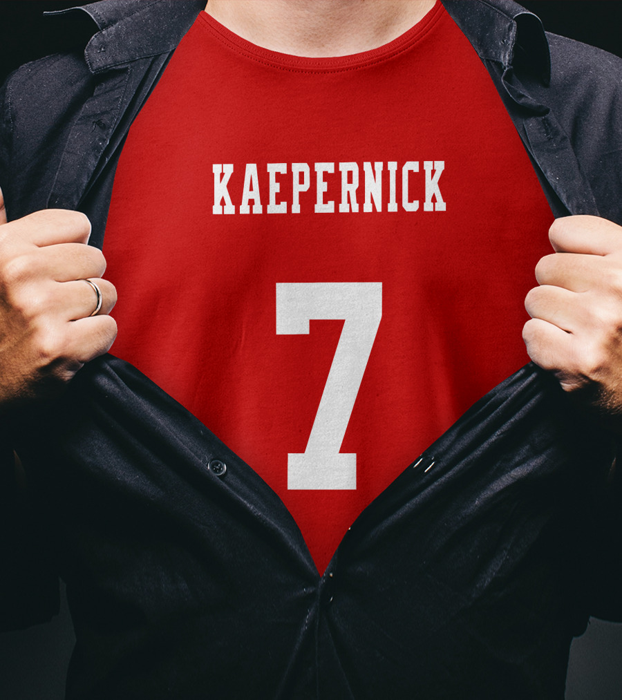 Kaepernick 7 Red Background Sports Jersey T-Shirt