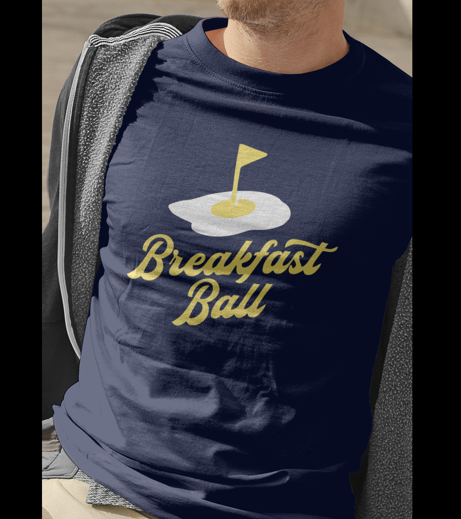 You Betcha Breakfast Ball Egg Golf Flag Crewneck T-Shirt