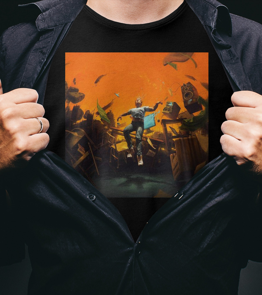 Nopressureshop Com Logic No Pressure Album Cover Floating Surreal Scene T-Shirt