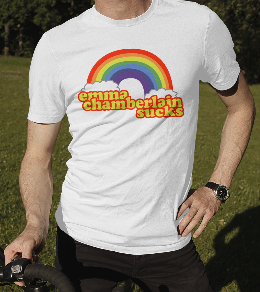Emma Chamberlain Sucks Rainbow Clouds T-Shirt