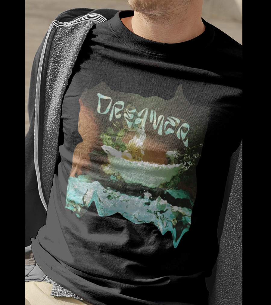 Dreamer Calm Abstract Wave Reflection T-Shirt
