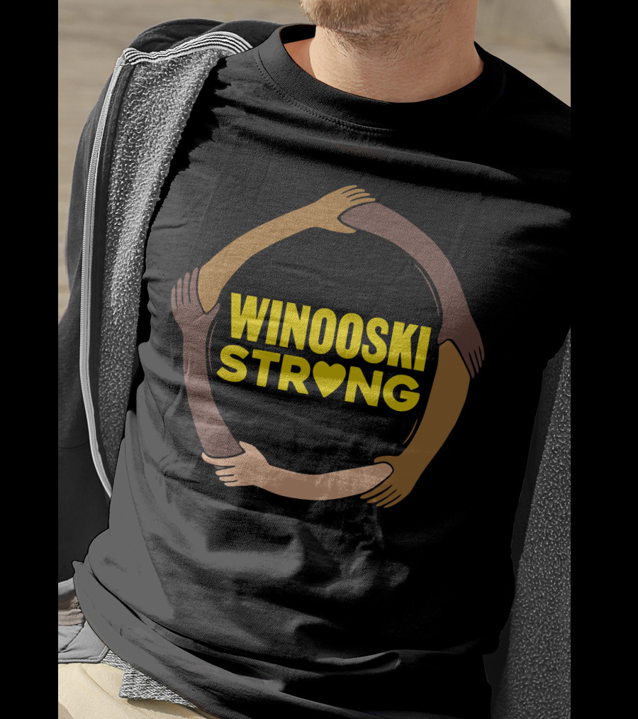 Winooski Strong Unity Hands Circle With Heart T-Shirt