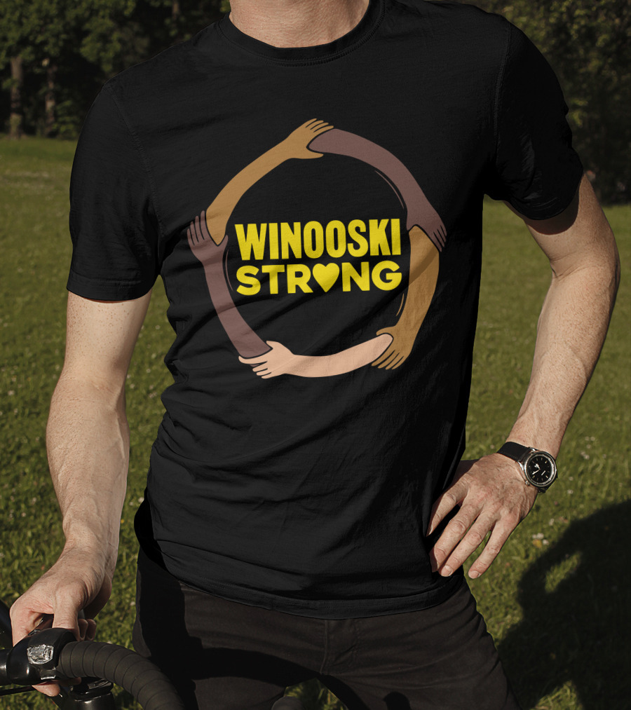 Winooski Strong Unity Hands Circle With Heart T-Shirt