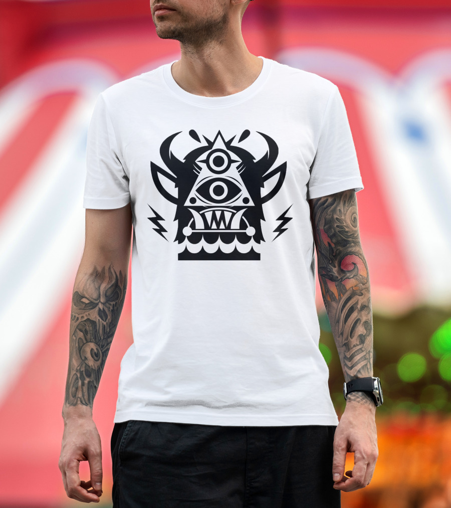 Jantsen Merch Third Eye Triangle Monster T-Shirt