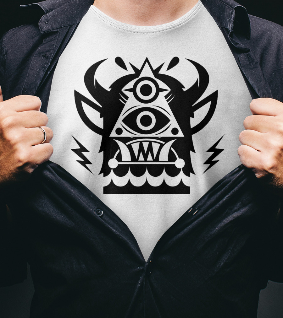 Jantsen Merch Third Eye Triangle Monster T-Shirt