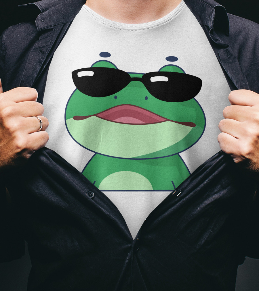 Boomerna Frog With Sunglasses T-Shirt