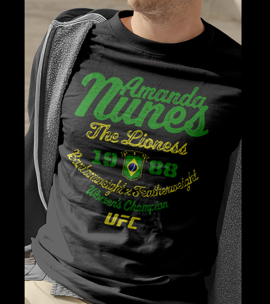 Amanda Nunes The Lioness UFC Bantamweight Featherweight Women's Champion 1988 T-Shirt