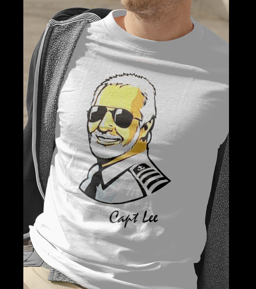 Capt Lee Sunglasses Captain Uniform T-Shirt
