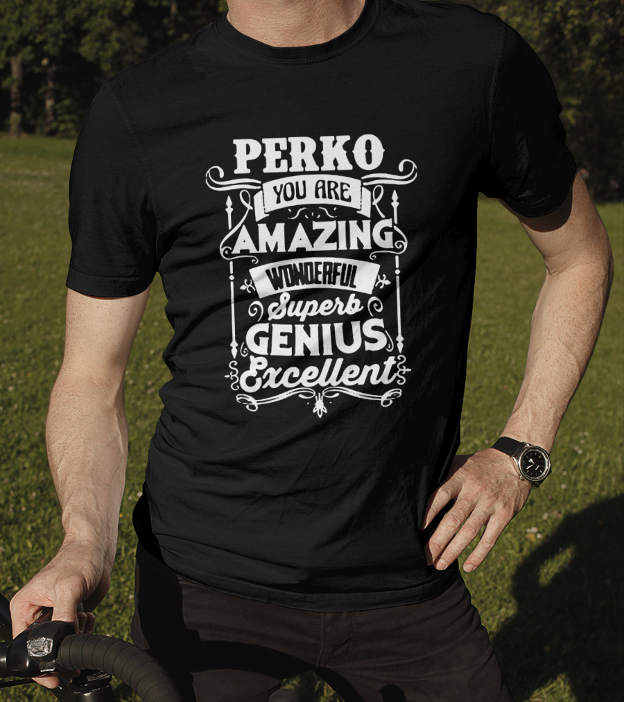 PERKO You Are Amazing Wonderful Superb Genius Excellent T-Shirt