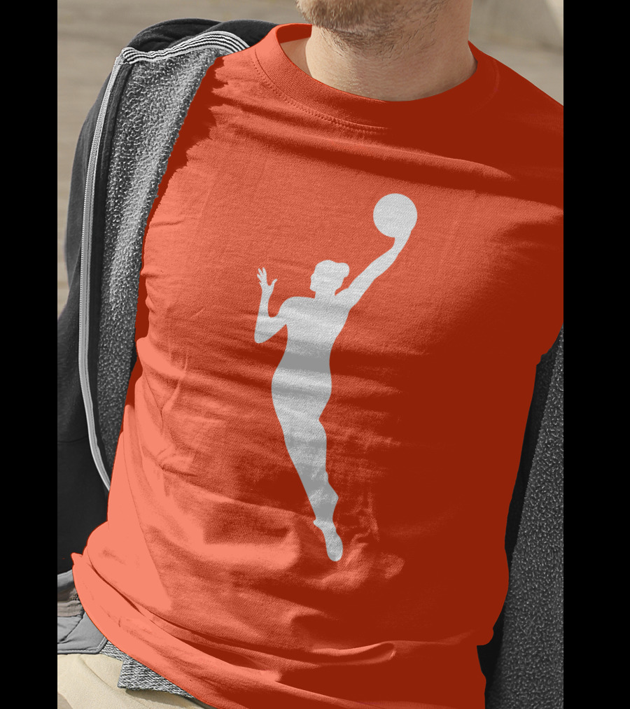 WNBA Jump Shot Icon On T-Shirt
