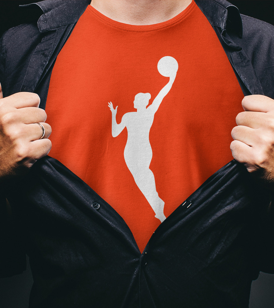 WNBA Jump Shot Icon On T-Shirt