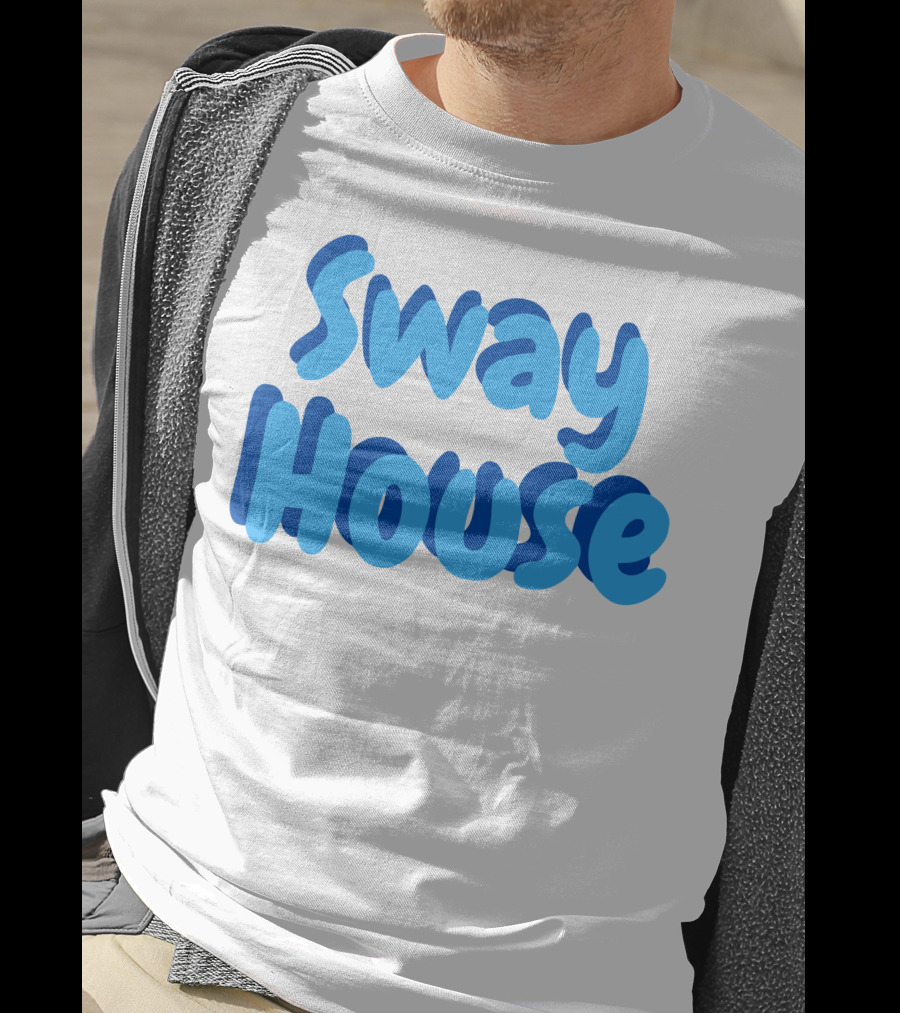 Sway House Bold Blue Text Merchandise T-Shirt
