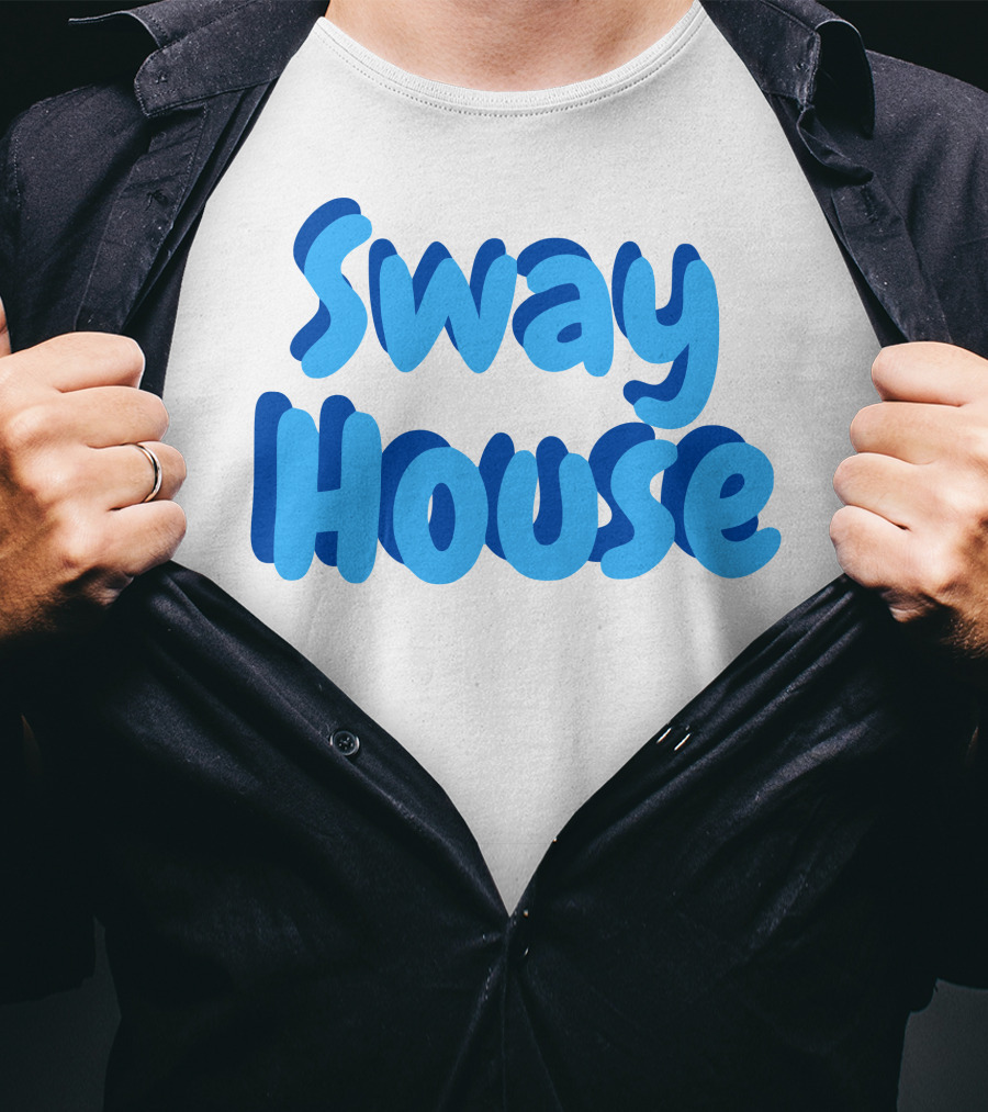 Sway House Bold Blue Text Merchandise T-Shirt