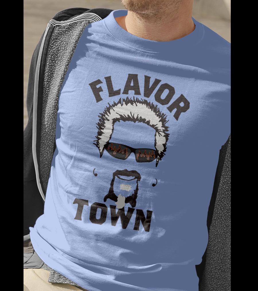 Flavor Town Sunglasses Beard T-Shirt
