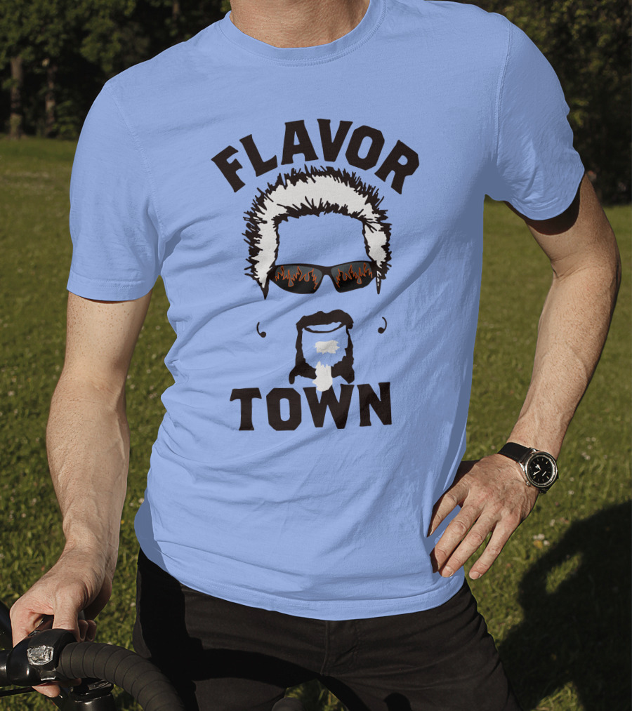 Flavor Town Sunglasses Beard T-Shirt