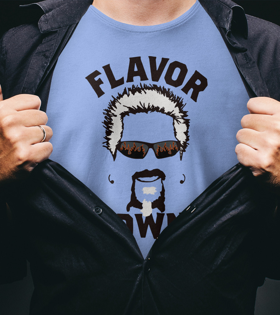 Flavor Town Sunglasses Beard T-Shirt
