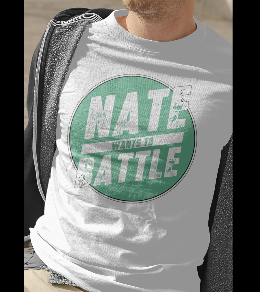 NateWantsToBattle Green Circle T-Shirt