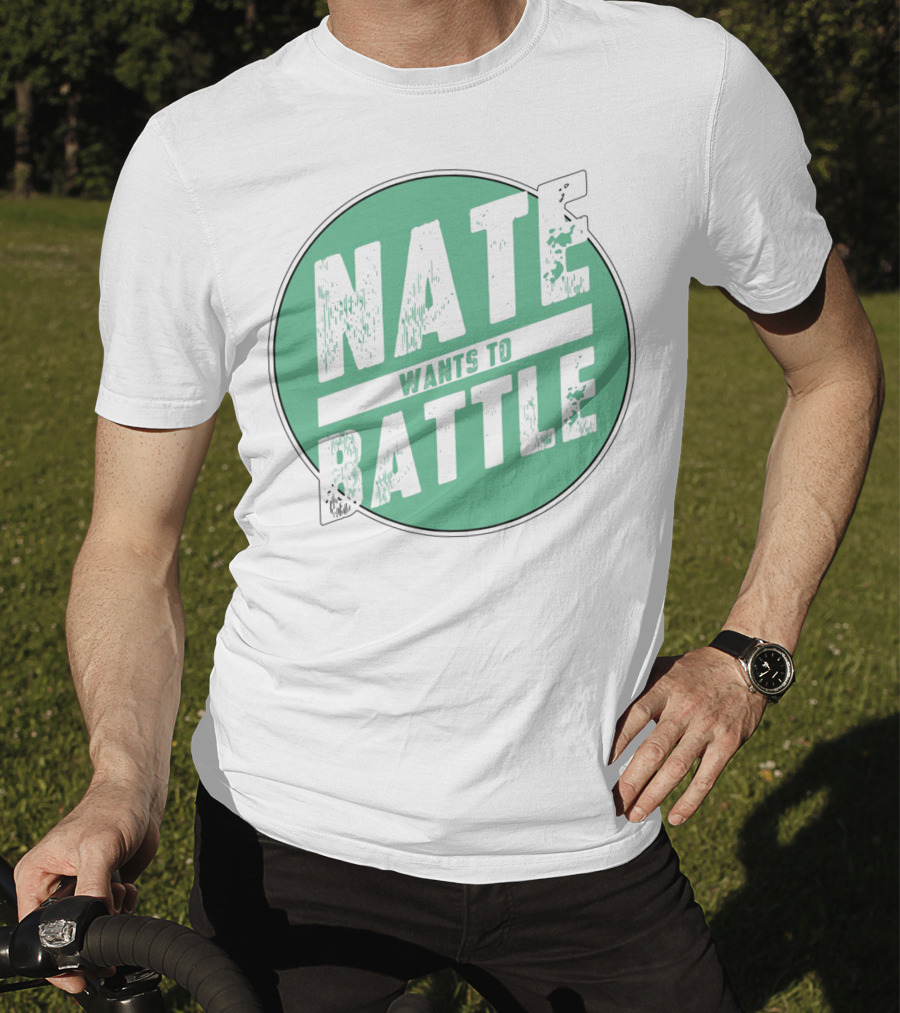 NateWantsToBattle Green Circle T-Shirt