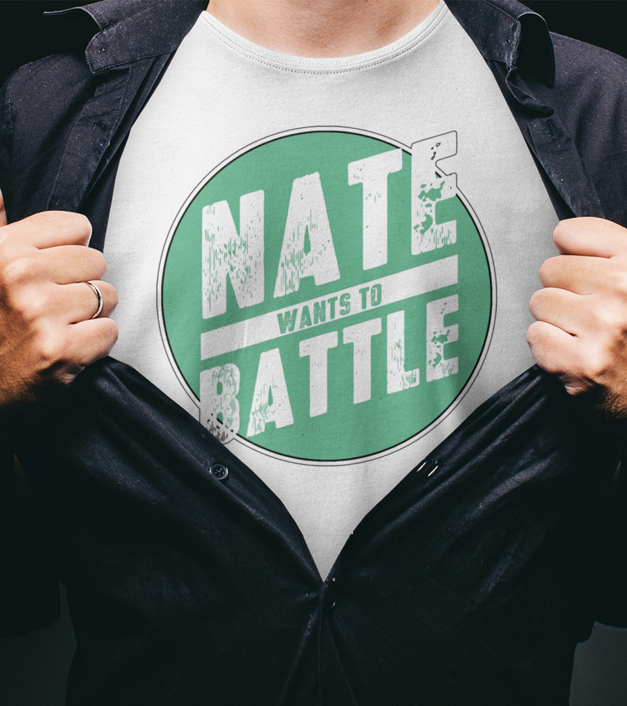NateWantsToBattle Green Circle T-Shirt