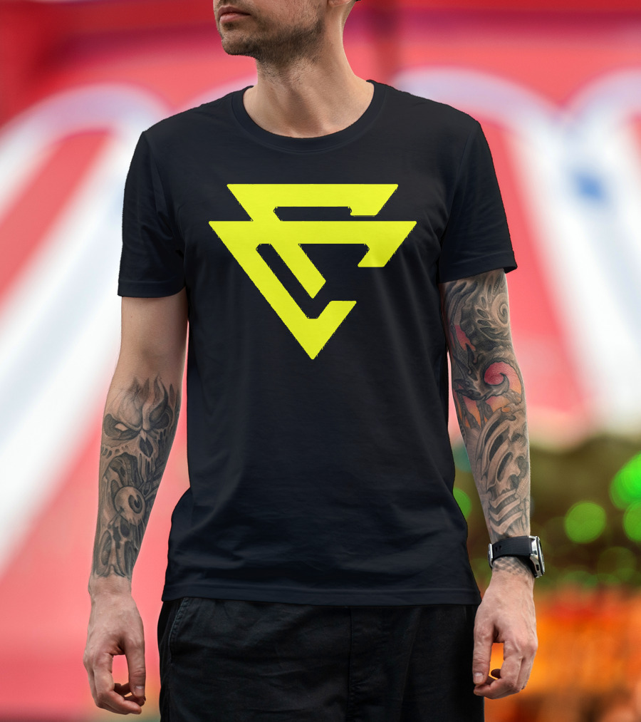 Capron Funk CF Logo Yellow and Black Merch T-Shirt