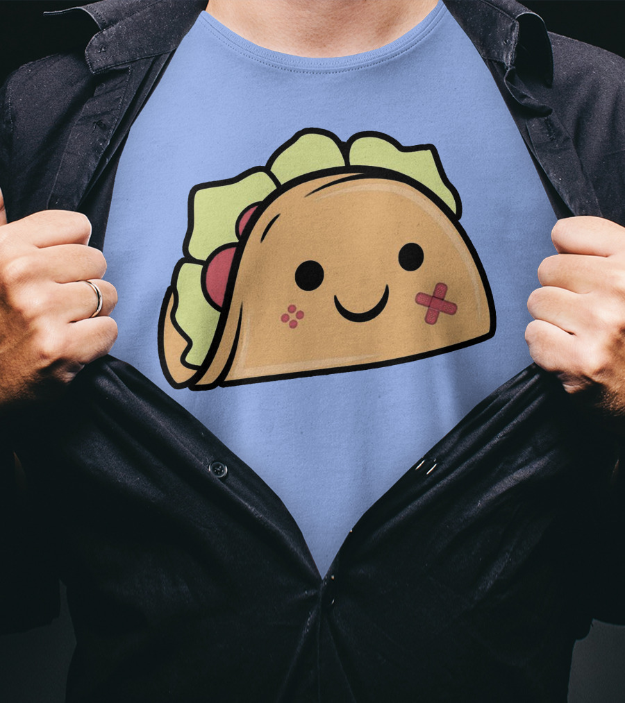 Kawaii Taco Cute Smiley Face Twent4tim Merch T-Shirt