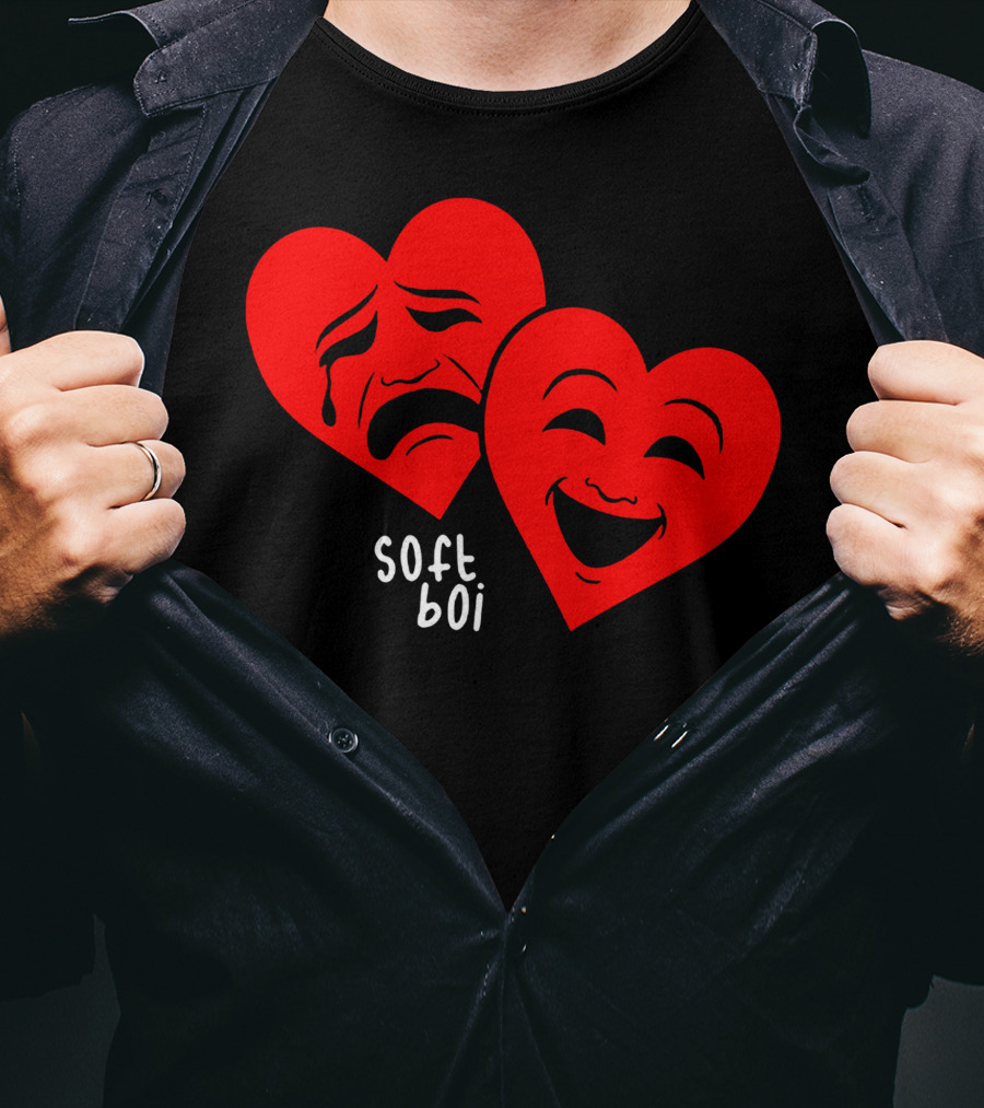 Soft Boi CrankGameplays Merch Heart Faces T-Shirt
